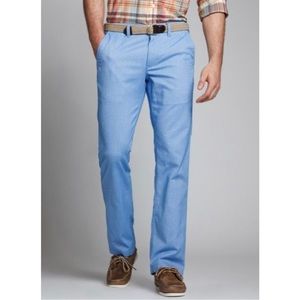 Bonobos Men’s Chinos 35x32 Light Blue Cotton Pants Slim Casual Flat Front